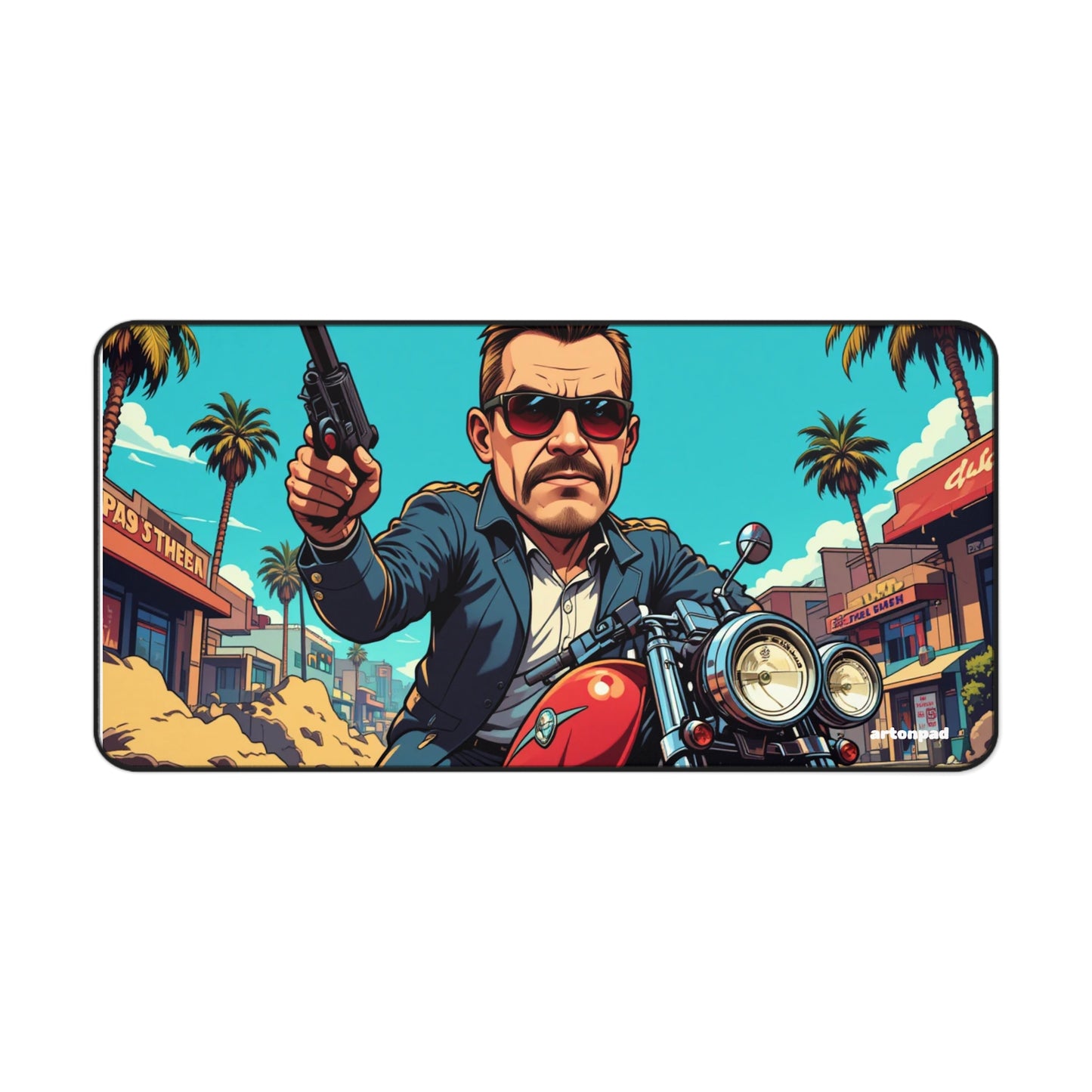 Pixel Crime Boss – GTA Inspired Gaming Mousepad