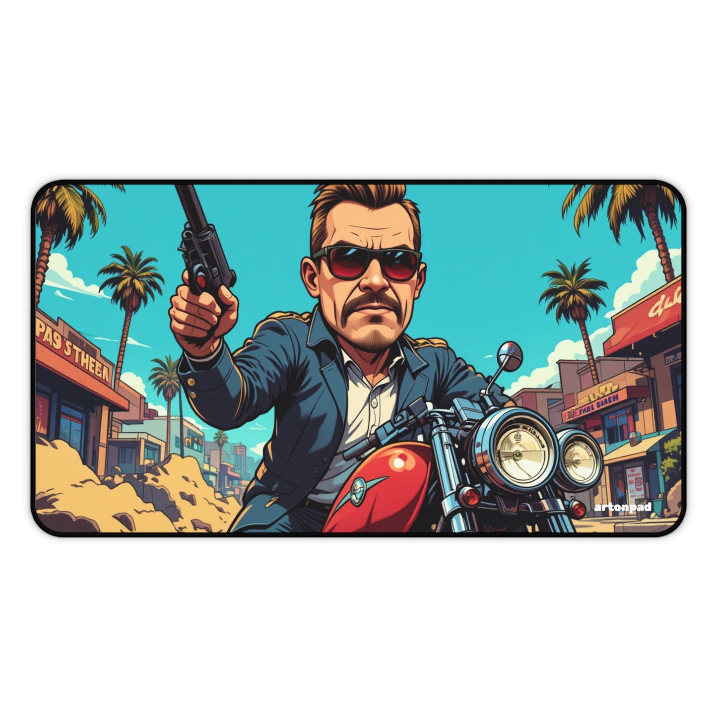 Pixel Crime Boss – GTA Inspired Gaming Mousepad