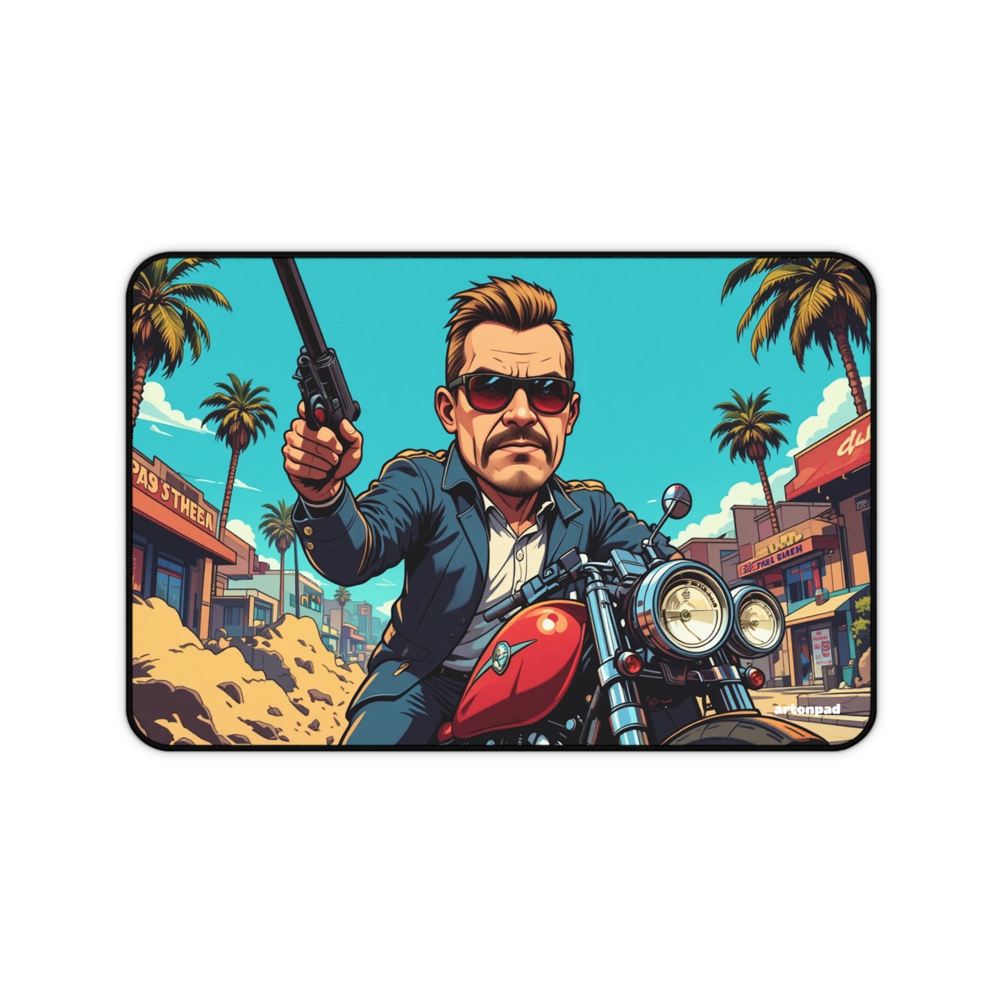 Pixel Crime Boss – GTA Inspired Gaming Mousepad