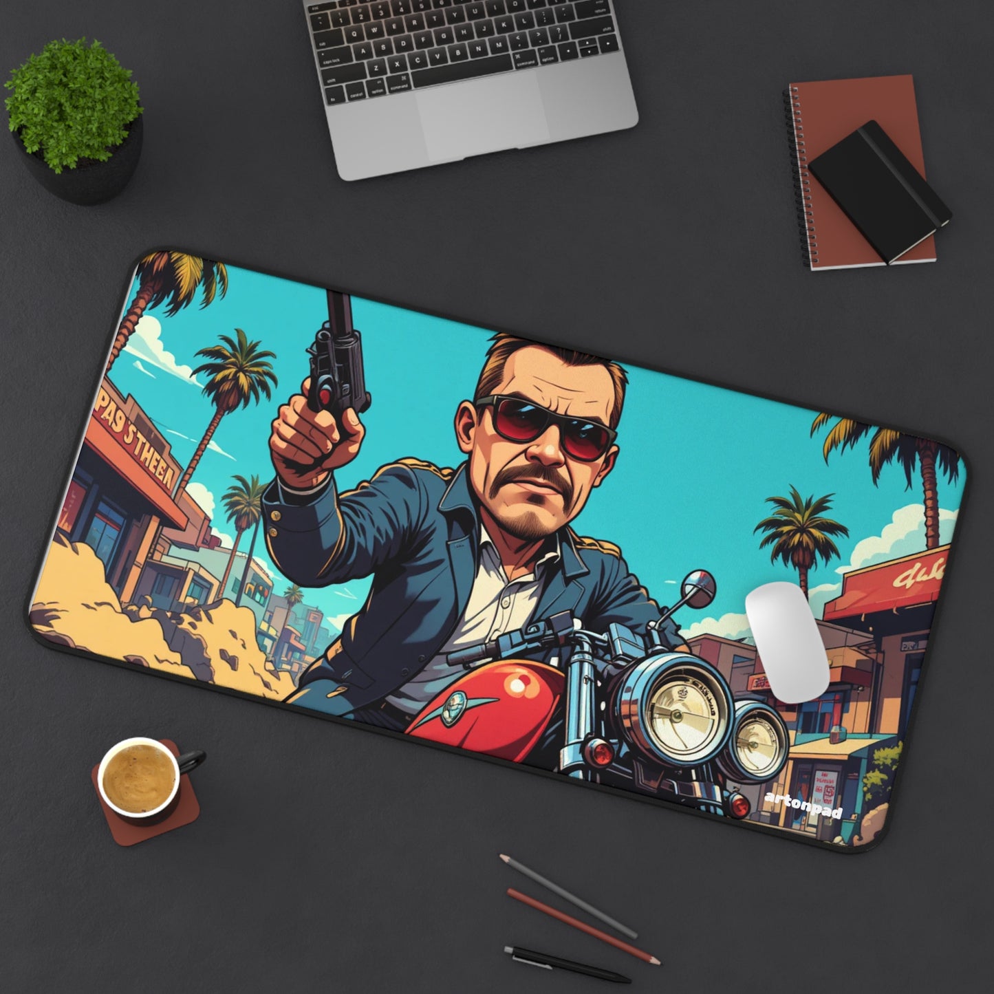 Pixel Crime Boss – GTA Inspired Gaming Mousepad