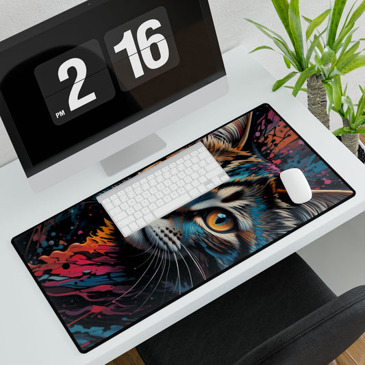 Colorful Artistic Cat Desk