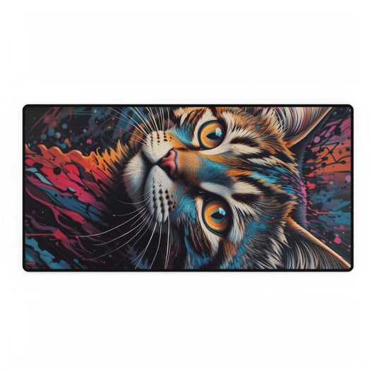 Colorful Artistic Cat Desk